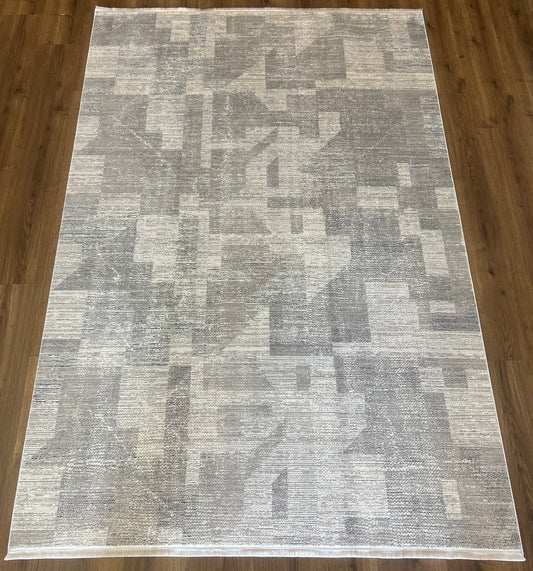 ORDİN GRİ  KREM  BAMBU SALON HALISI