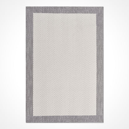Enzo 01 Krem Gri Kaymaz Tabanlı Sisal Halı