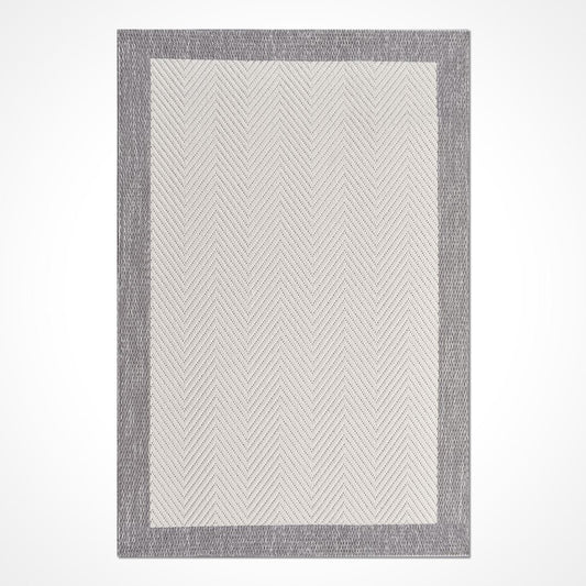 Enzo 01 Krem Gri Kaymaz Tabanlı Sisal Halı