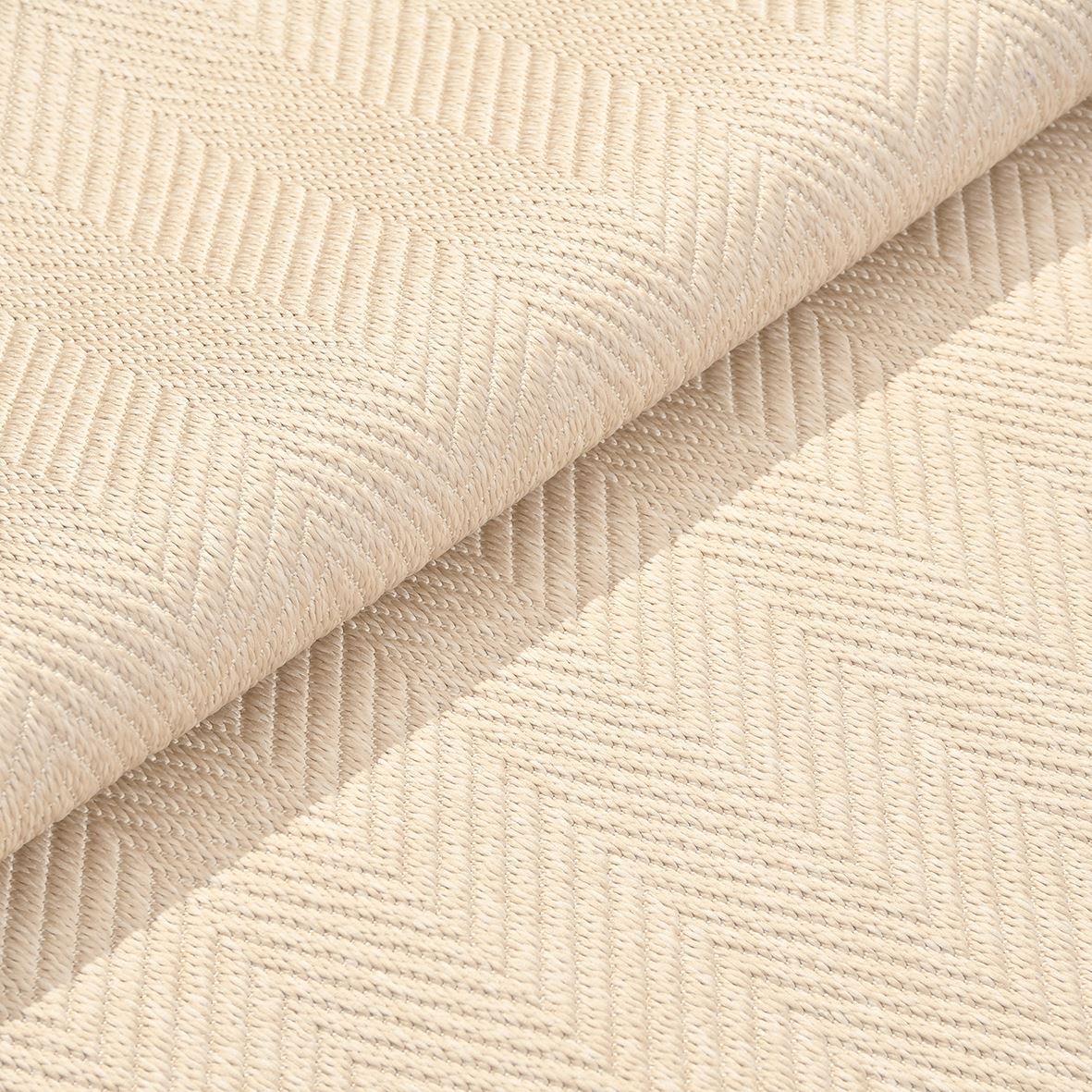 Enzo 02 Bej Krem Kaymaz Tabanlı Sisal Halı