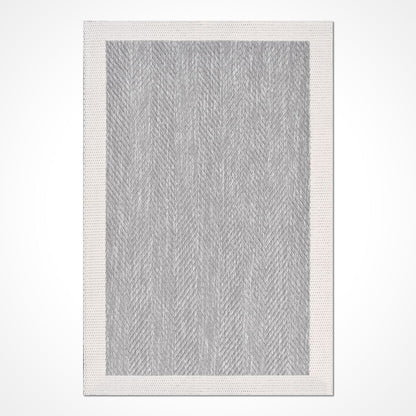 Enzo 03 Gri Krem Kaymaz Tabanlı Sisal Halı