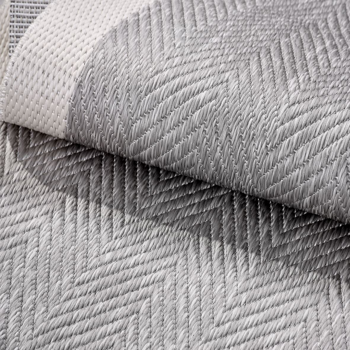 Enzo 03 Gri Krem Kaymaz Tabanlı Sisal Halı