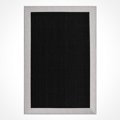 Enzo 05 Black White Kaymaz Tabanlı Sisal Halı
