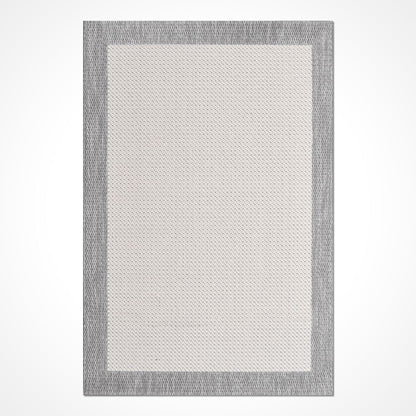 Enzo 06 Krem Gri  Kaymaz Tabanlı Sisal Halı