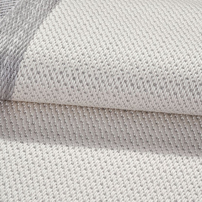 Enzo 06 Krem Gri  Kaymaz Tabanlı Sisal Halı