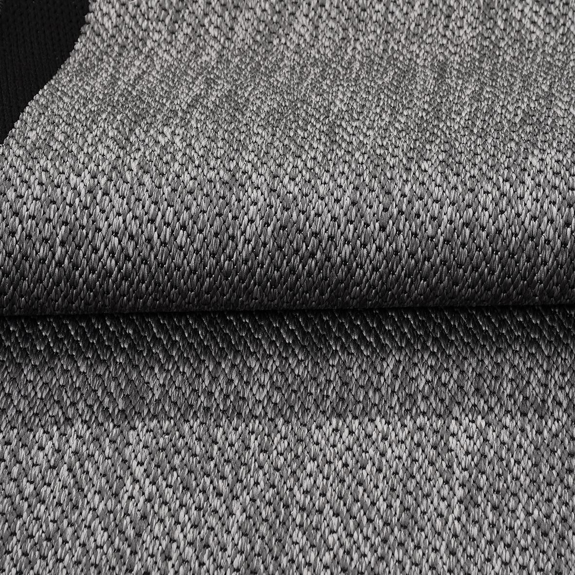 Enzo 11 Gri Siyah Kaymaz Tabanlı Sisal Halı